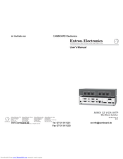 CAMBOARD MMX 32 VGA MTP User Manual
