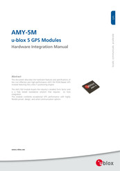 u-blox AMY-5M Hardware Manual