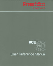 Franklin ACE2000 User's Reference Manual