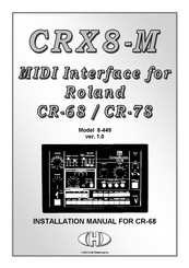 CHD Elektroservis CRX8-M Installation Manual