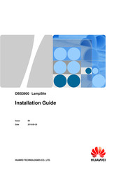 Huawei DBS3900 Installation Manual