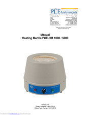 PCE Instruments PCE-HM 5000 Manual