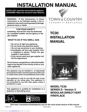 Town & Country Fireplaces TC30 Black Diamond Installation Manual