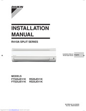 Daikin RS20JEV1K Installation Manual