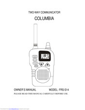 Shenzhen Baoan Hantong Electronics COLUMBIA FRS-S14 Owner's Manual