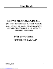 Senwa S605 User Manual