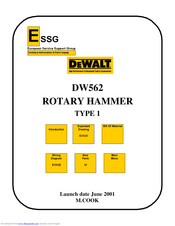 Dewalt DW562 Service Manual