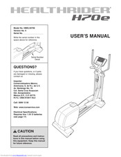 Healthrider HMEL50708 User Manual