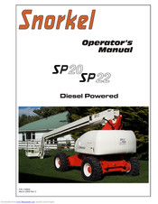 Snorkel SP22 Operator's Manual