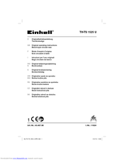 EINHELL TH-TS 1525 U Original Operating Instructions