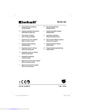 EINHELL TE-CS 190 Original Operating Instructions