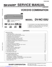 Sharp DV-NC150U Service Manual