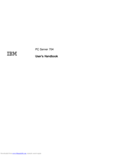 IBM PC Server 704 User Handbook Manual