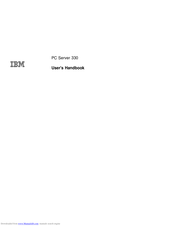 IBM PC Server 330 User Handbook Manual