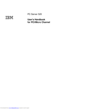 IBM PC Server 520 User Handbook Manual