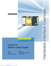 Siemens XT75 Hardware Overview