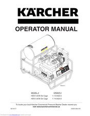 Kärcher HDS 5.6/35 De Cage Operator's Manual