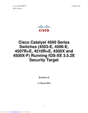 Cisco Catalyst 4500X-F Manual