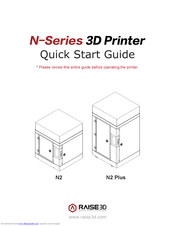 RAISE 3D N-Series Quick Start Manual