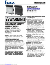 Honeywell HZ-860 Series Instructions Manual