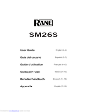 Rane SM 26S User Manual