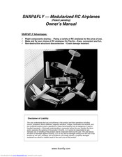 Common Sense RC SNAP&FLY Owner's Manual