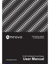 AG Neovo TX-32P User Manual
