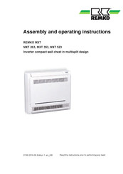 REMKO MXT 353 Assembly And Operating Instructions Manual