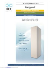 Rec Temovex G10125 User Manual