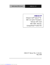 Aaeon HSB-811P Manual