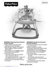 Fisher-Price CBV62 Instruction Manual