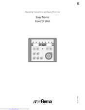 ITW Gema EasyTronic Operating Instructions And Spare Parts List