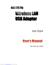 ZComax XG-705A User Manual