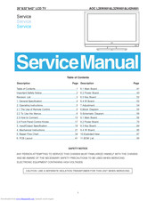 AOC l32wa91 Service Manual