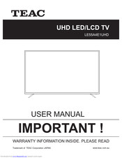 Teac LE55AE1UHD User Manual