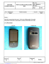 ASUSTeK COMPUTER P525 Assembly & Disassembly Instructions