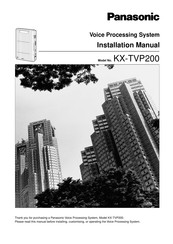 Panasonic KX-TVP200 Installation Manual