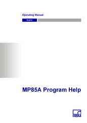 HBM MP85A Operating Manual