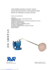 Avk 854 series Manual