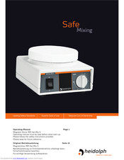 Heidolph MR Hei-Mix S Operating Manual