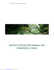 Panasonic LJ-SK84A User Manual