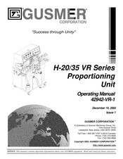 GUSMER H-20/35 Operating Manual