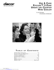 Dacor EpicureEF24RWCZ2SS Use & Care Manual