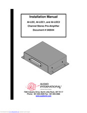 Audio international AI-LDC1 Installation Manual