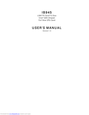 Award IB945 User Manual