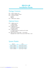 DFI ES121-LRN450 Installation Manual
