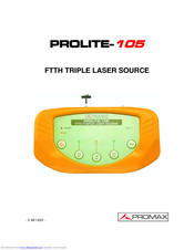 Promax PROLITE-105 User Manual