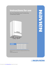 Navien NCN-21K(A) Instructions For Use Manual