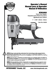 Interchange SFNC4010 Operator's Manual