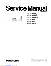Panasonic PTF100U - LCD PROJECTOR Service Manual